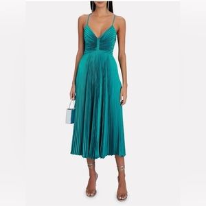 A.L.C. Gemini Pleated Cutout Midi Dress - NEW WITH TAGS